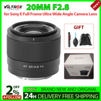 VILTROX 20mm F2.8 FE Sony E Camera Lens Ultra Wide Angle Full Frame Auto Focus VLOG Lens For Sony ZV-E1 A7RV ZV-E10 A7C FX30