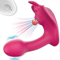 Wireless Heating Sucking Wearable Dildo Vibrator G Spot Clit sucker Clitoris Stimulator Sex Toys for Women Adults Couples