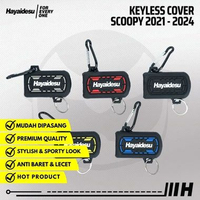 Hayaidesu Keyless Remote Key Cover New Honda Scoopy 2021-2024 MERAH