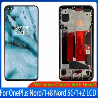 6.44" Original /Oled For OnePlus Nord One Plus Z LCD Screen Display Frame Touch Panel Digitizer For OnePlus 8 NORD 5G AC2001/03