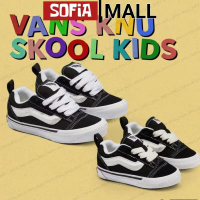 Sepatu Skate Sneakers Gemuk Knou Scholl warna Hitam Garis Putih Untuk Sekolah Style Kerja Trendy Ana