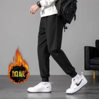 【D.studio】韓版透氣寬鬆九分彈性運動褲(九分褲運動長褲長褲男男裝褲男休閒褲休閒長褲運動褲 P270)
