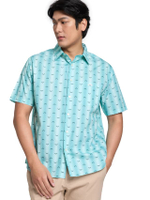 เสื้อเชิ้ตผู้ชาย แขนสั้น 2601SPSS03 สีเขียว