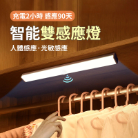 OMG USB充電 磁吸式LED感應燈管 升級版多功能 小夜燈 宿舍燈 桌燈 21cm(智能人體感應)