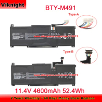 Genuine BTY-M491 Battery for Msi Modern 15 A10M(MS-1551) MS-1563 3ICP6/71/74 Laptop 11.4V 4600mAh 52.4Wh