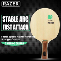 RAZER HINOKI L8 Table Tennis Racket Blade 5 Wood 2 Carbon Professional Ping Pong Blade for Offensive Player Arc with Fast Attack