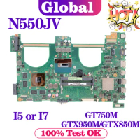 KEFU N550J Mainboard For ASUS N550JV N550JK N550JX G550J G550JK G550JX Laptop Motherboard i5 i7 4th GT750M GTX850M GTX950M