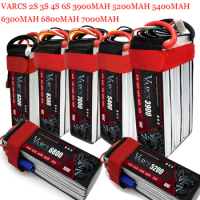 VARCS Lipo Battery 2S 3S 4S 6S 5200MAH 5400MAH 6600MAH 7000MAH 7.4V 11.1V 14.8V 22.2V T XT60 EC5 XT90 DEANS TRX XT150 XT90S