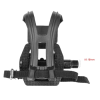 Pedals 9/16'' Spin Bike Pedals Pedal with Toe Clips and Straps Suitable