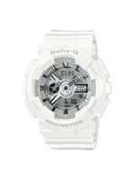 นาฬิกา Baby-G (43.4mm, ตัวเรือนสีขาว, สายสีขาว) รุ่น BA-110-7A3DR