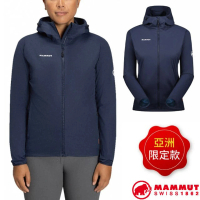 【Mammut 長毛象】女 GRANITE SO Hooded Jacket AF 防潑水軟殼連帽外套.夾克(1011-00332-5899 海洋藍)