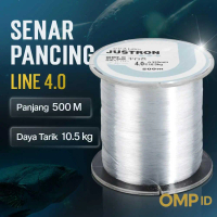 JUSTRON Senar Tali Pancing Nylon Series 500M - MR-500M - OMP ID Ikan Laut Umpan Mancing