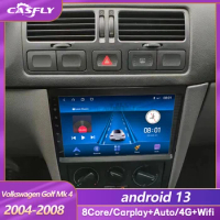 Car Radio Android 12 For Volkswagen VW Golf 4 IV Jetta MK4 Classics Multimedia Player Carplay GPS Android Auto Stereo DSP NO DVD