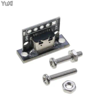 YuXi 1Set Type-C 5Pin Female Double-sided Positive/Negative Test Board USB3.1 With PCB Board Connector Data Charging Port