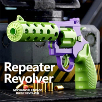 3D Gravity Revolver Turnip Gun Decompression Toy Ammo Free Cannot Be Launched Stress Relief Creative Parent-child Birthday Gift