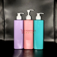 BOTOL BAHAN PET 500 ML /TUTUP PUMP PUTIH  NECK 28 /BOTOL PLASTIK 500 ML UNIK refil