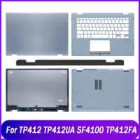 New Laptop Back Cover Rear Lid/Hinges/Palmrest/Bottom Case/Hinge Cover For Asus VivoBook 14 TP412 TP412UA SF4100 TP412FA Silver