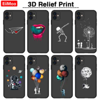 EiiMoo 3D Relief Phone Case For Huawei Honor 10X 9X Pro 8S 8A 8C 8X 9 Lite Play 8A Custom Cover For Huawei Honor Y9S 9A 9C 9S