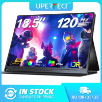 UPERFECT 120Hz Portable Monitor 18.5 inch 100% sRGB 1080P with VESA Speakers Frameless Gaming Computer Display for PC Laptop