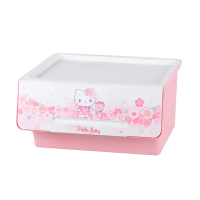 【KEYWAY 聯府】面寬60-Hello Kitty直取式整理箱65L-4入 櫻花(三麗鷗 收納箱 MIT台灣製造)
