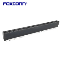 Foxconn EDGE CARD ISA Connector Bayonet Slot Black 98PIN Spacing 2.54MM Pitch