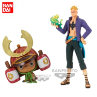 Bandai Original ONE PIECE Anime Figure DXF Tony Tony Chopper Marco Action Figure Toys For Kids Gift Collectible Model Ornaments