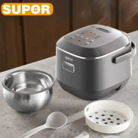 SUPOR 2L Household Rice Cooker LED Display 24H Intelligent Timing Rice Cooking Pot Good Taste 316L Stainless Steel Multi Cooker