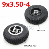 9 Inch 9x3.50-4 Pneumatic Wheel Tire with Alloy Hub/rim for Electric Tricycle Elderly Electric Scooter Tyre Accessores
