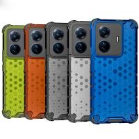 เคสสำหรับ Vivo T1 / T1 Pro / T1x, เคส Fundas กันชนกรอบ TPU กันกระแทก, ฝาครอบเปลือกรังผึ้ง, เคสใหม่