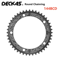Deckas 144BCD Round Chainring 44T/46T/48T/50T/52T/54T/56T 1PCS For Bike Riding Parts
