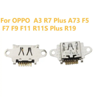 Penyambung Soket Bicu USB Mikro, 5-50pcs, Untuk OPPO A3 R7 A73 F5 F7 F9 F11 R11S Plus R19 Pro, Palam