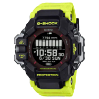 【CASIO 卡西歐】G-SHOCK GPS定位 藍牙 心率偵測 太陽能電力 警示亮黃 戶外首選 防塵泥 緊急救援系列 GPR-H1000RY-1A9