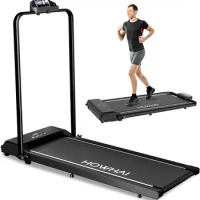 Pad Treadmill, Under Desk Treadmill, Foldable Treadmill, 6.2 MPH Walking Treadmill with Remote Control and LED Display,