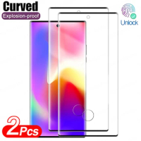 2Pcs Curved Tempered Glass Screen Protector For Samsung Galaxy S20 S22 S24 S23 S21 Plus Ultra S23 S20 FE Note 8 10 20 Plus Glass