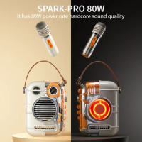 Divoom Spark-Pro Bluetooth Portable Speaker Karaoke Speaker Powerful Sound Microphone Outdoor Dual Microphone Voice Change Mode