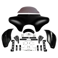 Batwing Fairing Windshield For Harley Softail Deluxe Fatboy Heritage Classic Honda Shadow ACE VT1100C2 95–00 Yamaha V Star 1100