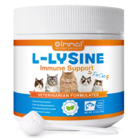 L-Lysine Supplement for Cats Supplement for Sneezing and Runny Nose, Cold Immune Support, Eye Function, and Respiratory Health