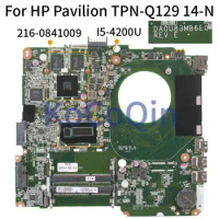 KoCoQin Laptop motherboard For HP Pavilion 14 Inch 14-N TPN-Q129 Core I5-4200U I7-4500U Mainboard DA0U83MB6E0 216-0841009