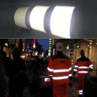 Roadstar Reflective Tape Warning Mark 5cm Width Gery Reflective Polyester Fabric for Clothing RS-922