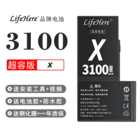 Original Lifehere 3100Mah Battery For Apple iPhone X A1865 A1901 A1902 A1903 iPhone TEN Repair Part High Capacity Phone Batterie