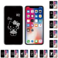 Sanrio Hello Kitty Screen Protector for Apple Iphone 14 13 12 11 Pro Plus Promax Xr Xs Xsmax Resting Shadow Tempered Film