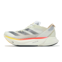 adidas 競速跑鞋 Adizero Adios Pro 3 W 女鞋 米白 灰 厚底 回彈 運動鞋 愛迪達 IG6427