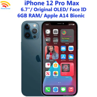 Original iPhone 12 Pro Max 128G/256GB ROM 6.7" OLED RAM 6GB Unlocked iPhone12ProMax Face ID NFC 5G C