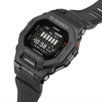 【CASIO 卡西歐】G-SQUAD智慧藍芽方型纖薄多功能電子錶-黑(GBD-200-1 配速 生活日誌)