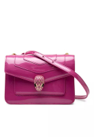 BVLGARI 二手寶格麗漆皮Serpenti Forever斜背包