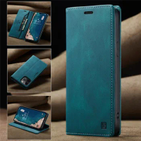 For iPhone 15 14 13 12 11 Pro Max Case Leather Magnetic Flip Cover For iPhone 6 6s 7 8 Plus XS XR SE 2020 13 Mini Phone Case