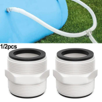 1/2pcs Pool Hose Adapter 1.5 Inch For Intex For Coleman Pool Pump Hose With Ring Gaskets Swimming Pool Hose Adapter Parts