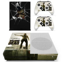 The Walking Dead Skin Sticker Decal For Microsoft Xbox One S Console and 2 Controllers For Xbox One S Skin Sticker Vinyl