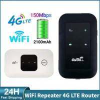 4/5G Pocket WiFi Router 150Mbps 3G/4G/5G Full Netcom Router SIM Card Slot Network Expander WiFi Signal Amplifier Modem Dongle