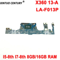 DBP32 LA-F013P Motherboard for HP Spectre X360 13-AF Laptop Motherboard with I5-8th Gen I7-8th Gen 8GB 16GB RAM DDR4 100% Tested
